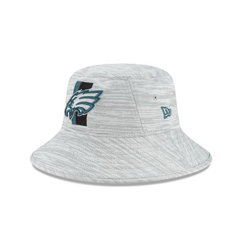 NFL Philadelphia Eagles Official Training Stretch (TZZ0803) - Green New Era Bucket Hats